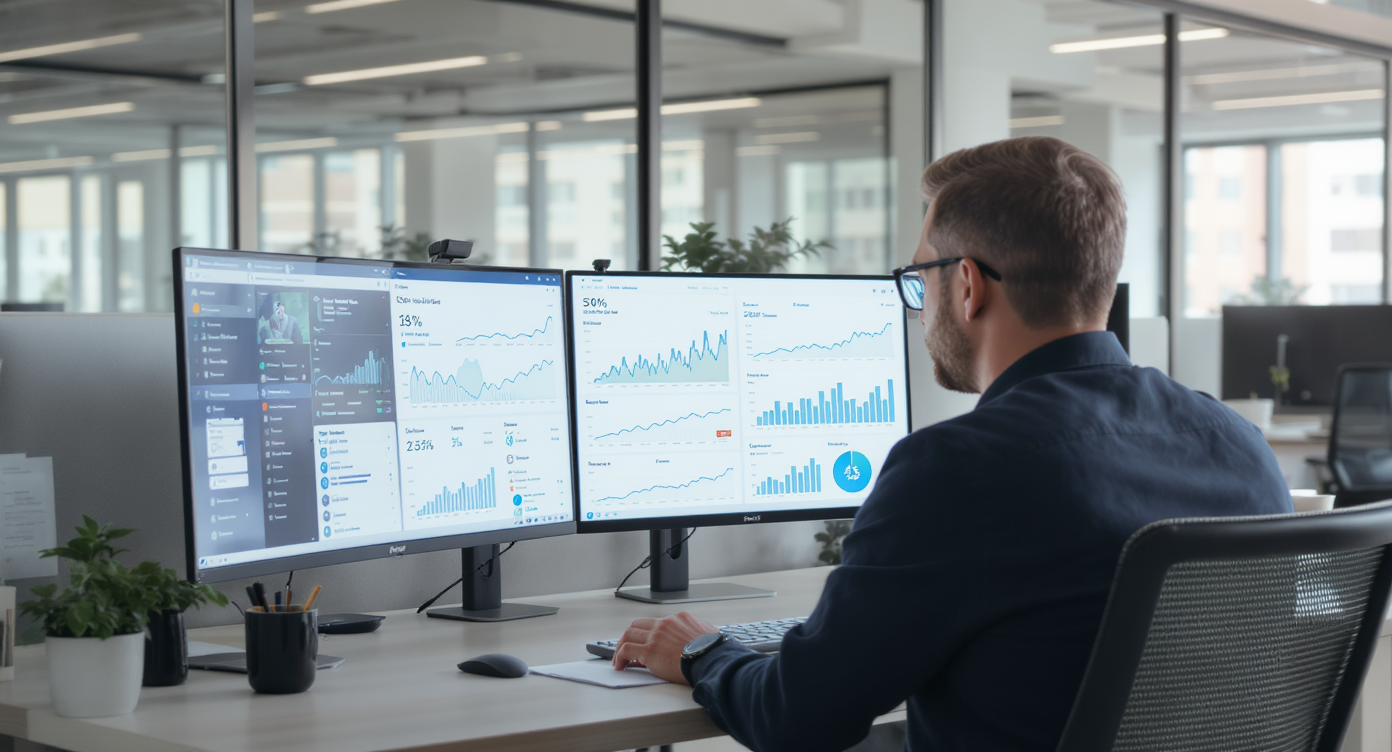 Analyse SEO avec graphiques et outils d'optimisation de site web