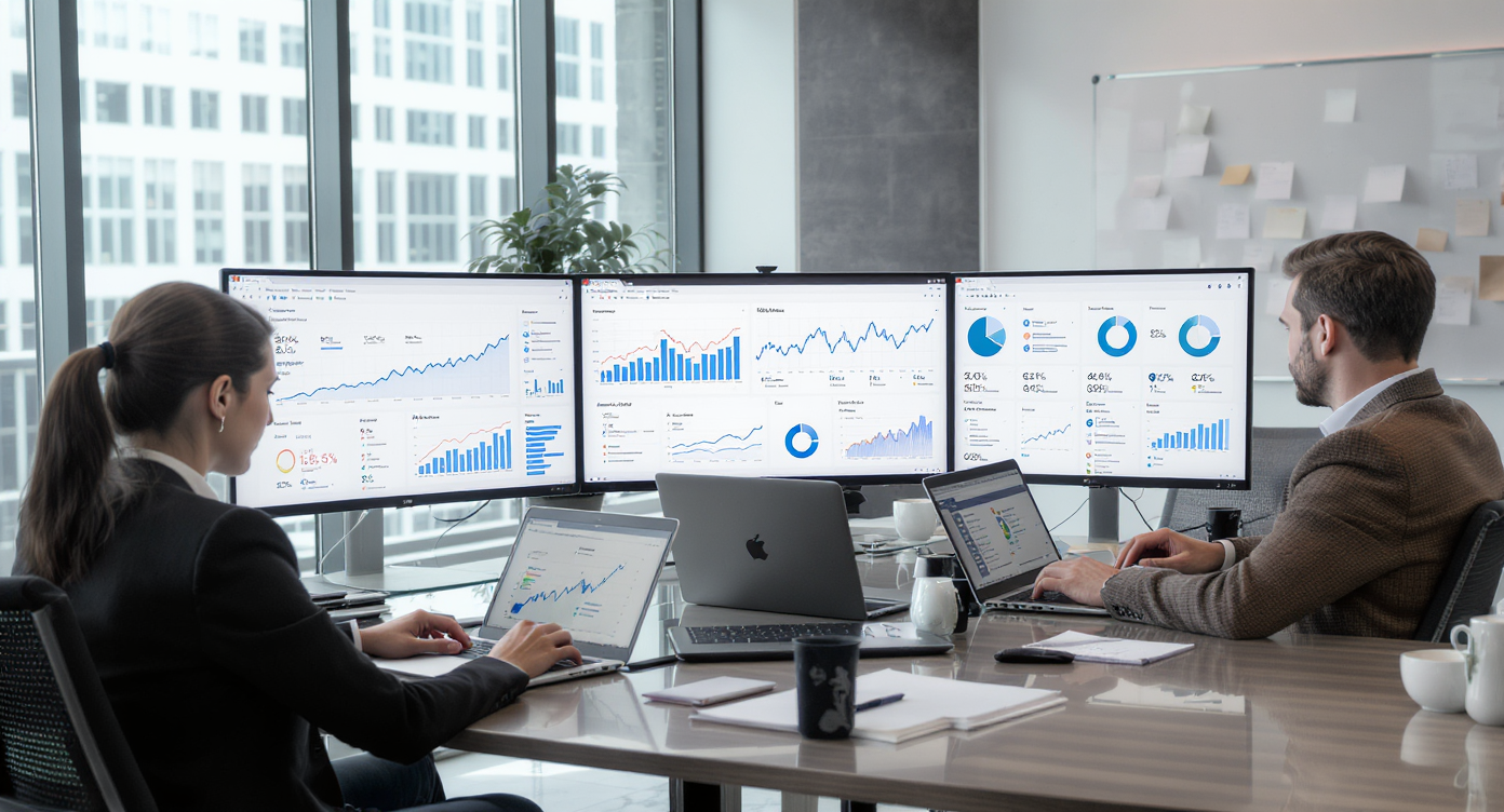 Analyse SEO avec graphiques et outils d'optimisation de site web